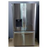 LG French Door Refrigerator With Bottom Freezer, Powers On, Purchased New 2024 