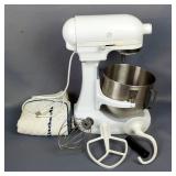 KitchenAid Heavy Duty Stand Mixer, Model K5SSWW, Including Dough Hook, Wire Whisk And Flat Beater 