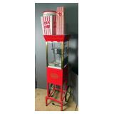 Nostalgia Electronics Movie Time Popcorn Machine, Model CCP-509, On Cart, 53" x 19" x 13.5", Powers 