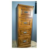 Four Drawer Filing Cabinet, 55" x 19" x 21"