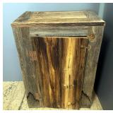 Rustic Single Door Cabinet, 32" x 23.5" x 16.5" 