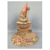 Tom Clarks Gnome "Herb" Figurine, Approx 8" x 6" 
