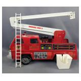 Tonka 20" Long Pressed Steel Fire Truck # 32202 "City of Blazedale" And 17.5" Long Pressed Steel Fir