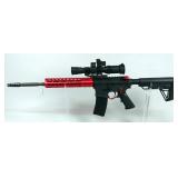 Anderson Mfg AM-15 R 5.56 Nato Rifle SN# 18060578, Adjustable Stock, 1-4x Scope, Optic Sight