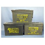 Ammo Cans, 8.5" x 12.5" x 7.5", And 7" x 4" x 11" Qty 3