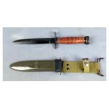 Bayonet Marked "U.S. M8A1" #11-409, With 6.5" Blade And Scabbard 