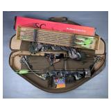  Parker Compound Bows Extreme Hunter Mag 29" Draw, 70lb, With Tru-Glo Sight, 9 Arrows, Trigger Relea