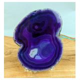 Brazilian Purple Agate Slice, 5.75" x 4.5" 
