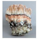 Large Tri-Color Calcite Mineral Specimen, 1.690kg, 6" x 5.25" x 3.5" 