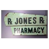 Jones Pharmacy 2-Part Metal Sign, 53" x 29.5"