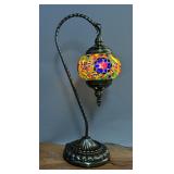 Turkish Mosaic Table Lamp, 18" Tall
