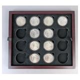 Morgan Silver Dollars, Qty. 10, In Display Tray, Years Include 1878 S, 1881 S, 1883, 1885, 1887, 188