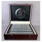 U.S. First National Mint & Trust Family Honor 1/2 Troy oz. .999 Fine Silver Bars, Total Qty. 30, 15 