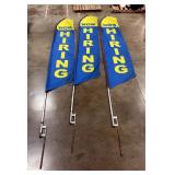 Banner Swooper Flag Signs With Ground Stakes