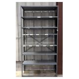 Metal Storage Shelving, Approx 94" x 49" x 18.5"