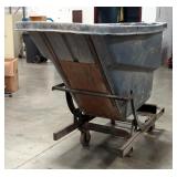 Rubbermaid Industrial Tilt Trash Truck On Wheels, Model 1059, Capacity 1Cu Yd