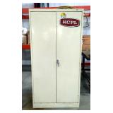 Tennsco Metal Storage Cabinet, 72" x 36" x 24", Wired For Electric