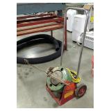 Spartan Tool Rod-O-Matic Drain Cleaning Tool On Rolling Cart, Model 100