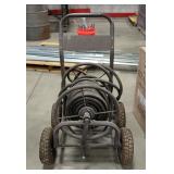 Steel Hose Reel Cart Including Hose, Approx 36" x 31" x 26"