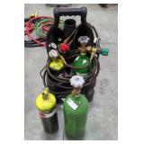 Radnor Oxygen, Qty 2, And Acetylene, Qty 2, Cylinders, Including Regulators And Carry Case 