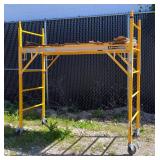 MetalTech Scaffolding On Casters, Approx 76" x 74" x 39" 