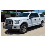  2016 Ford F-150 XLT Super Crew Pickup Truck, VIN# 1FTEW1EG9GKE18880, Mileage Showing On Odometer 10