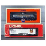 Lionel O Gauge Miller Reefer Car And Gibson Wine 8000 Gallon Tank Car, In Original Boxes