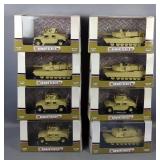 M.T.H. Armor Series 1:48 Scale Diecast Military Vehicles, Qty 8, In Original Boxes 