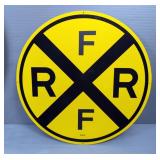 Railroad Crossing Signs, 17.5" And 30" Diameters 