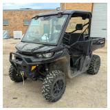2022 Can-Am Defender XT HD10 UTV, Miles Showing On Odometer 908.6, VIN# 3JBUKAX48NK000552, Kansas Ti