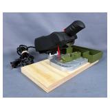 Drill Master 2 Bench Top Cut-Off Saw Setup To Convert .223 Brass To .300 Blackout, Powers On