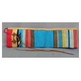 Southwestern Style Rifle Sleeve With Leather Edges 