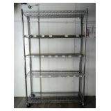 Seville Classics NSF Certified Chrome Wire Shelving Unit On Casters, Approx 75" x 47" x 18"