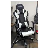 S-Racer Gaming Chair, Sterling & Noble Wall Clock And Systemar 27L Pedal Trash Bin