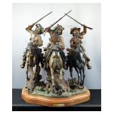  Limited Production Truman Bolinger Bronze Sculpture 'Settling Old Scores', 37/50, Dated 1980, Appro