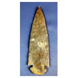 Carved Stone Spearhead, 7' 
