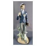 Lladro Porcelain 'Academy Days' #5768 10.5' Tall Figure With Original Box