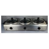 Bella Professional Triple Buffet Server/Food Warmer, Powers On 