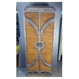 Wicker Storage Cabinet, Approx 71” x 29” x 16” 