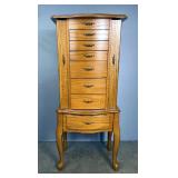 Powell Industries Jewelry Armoire, 40” x 16.5” x 12” 
