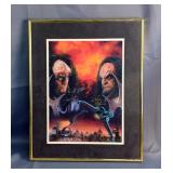 'Testament By Fire' Autographed And Framed Star Trek Poster, Approx 20' x 16'