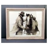  W.H. Ford 'Partners' Lithographic Print, Framed Under Glass, 8' x 11' 
