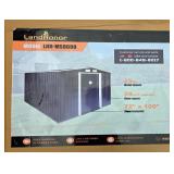 2026 LandHonor LHR-MS0608 6ft x 8ft Galvanized Apex Roof Metal Shed, Unused 