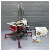 Aerial Assault Automatic Clay Pigeon Trap, Champion Yellow Dome Clay Targets, New In Case, And Assor