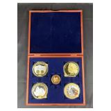 US Commemorative Coins, Includes American Mint US History Of Gold, Gold Dream Replica And Symbolism 