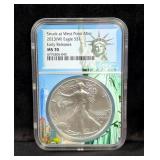2023 American Eagle $1 Silver Coin, 1oz Fine Silver, Graded MS 70 By NGC 