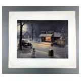 Jesse Barnes 'Supper And Small Talk' Signed And Numbered Print, 1448/2800, Includes COA, Print Envel