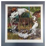 Bev Doolittle 'Sacred Circle' Signed And Numbered Print, 33936/40192, With Documentation, 26.5' x 26