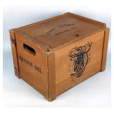 John Deere Lidded Wooden Crate