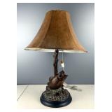Bass Fishing Themed Lamp, Approx 25” x 18.5”, Powers On